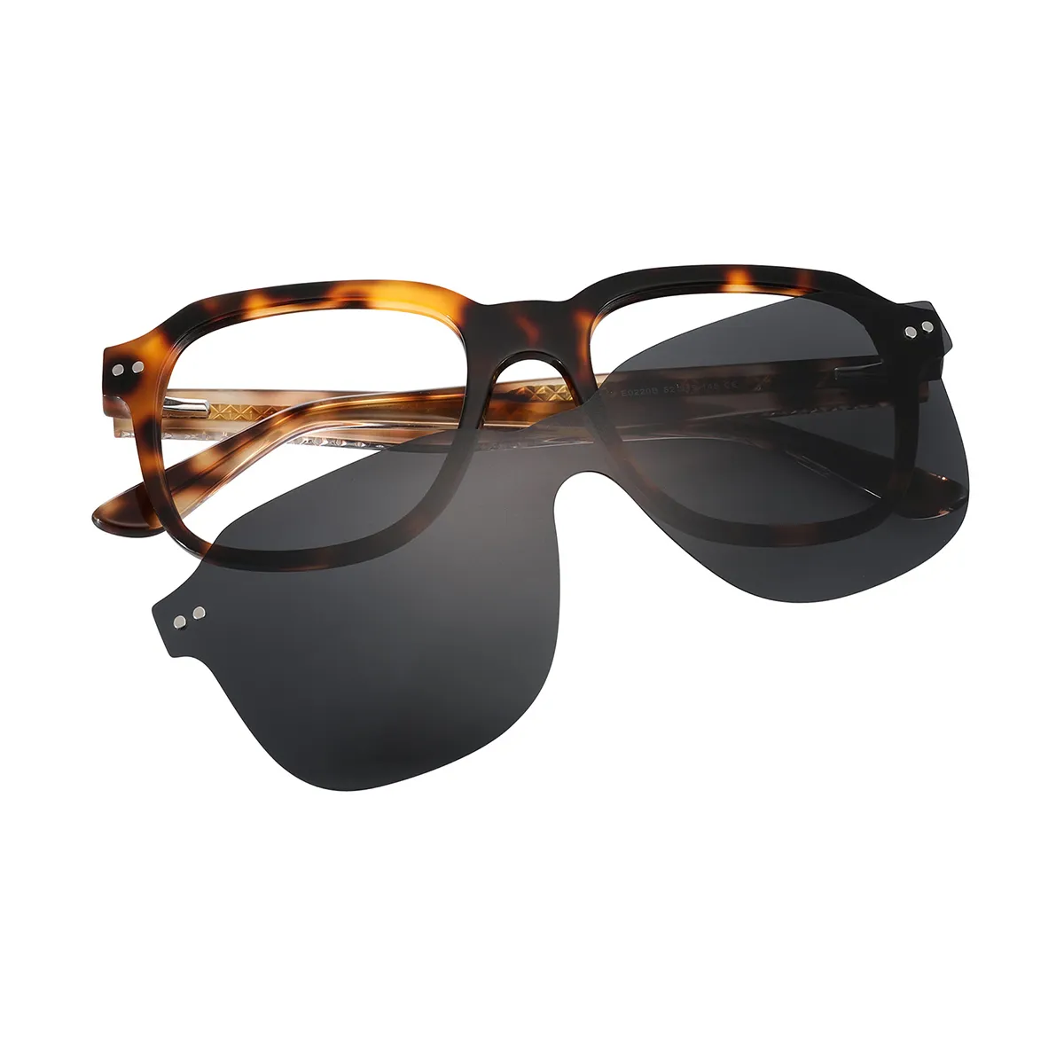 Irwin - Square Demi Clip On Sunglasses for Men & Women